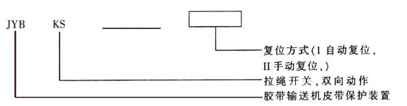 JYB/KS雙向拉繩開關(guān)外形及型號(hào)含義