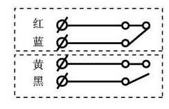 HFKLT2-II雙向拉繩開關接線原理圖